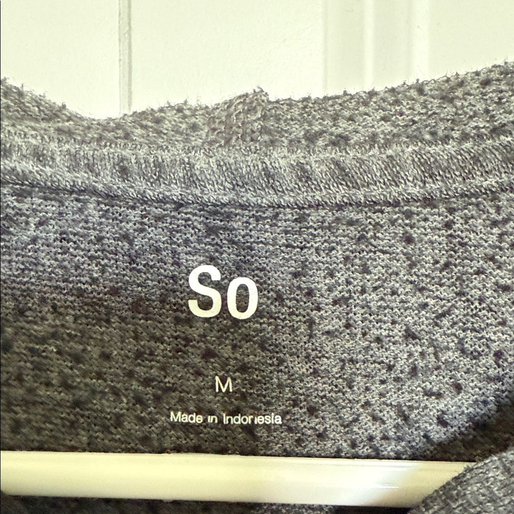 SO Women's Charcoal Zip-Up Hoodie (lightweight and soft) - Picture 2 of 6